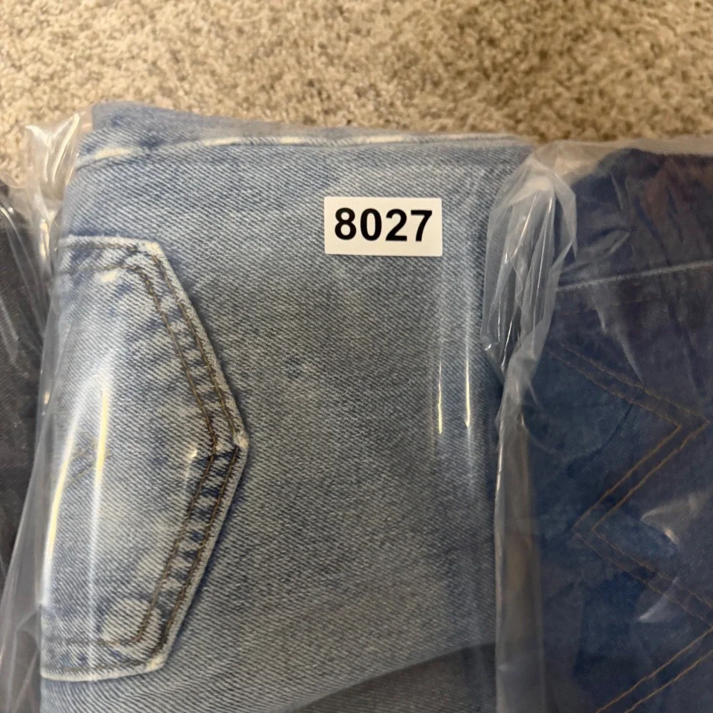 Levis 505 Regular Fit Straight Leg Light Wash Blue Denim Jeans Mens 36x34